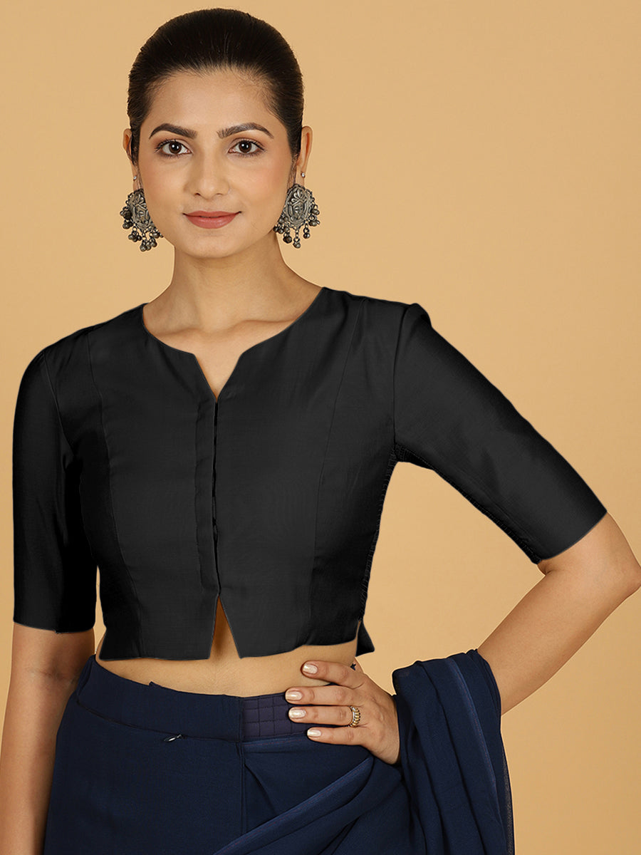 Rekha Blouse in Raven Black