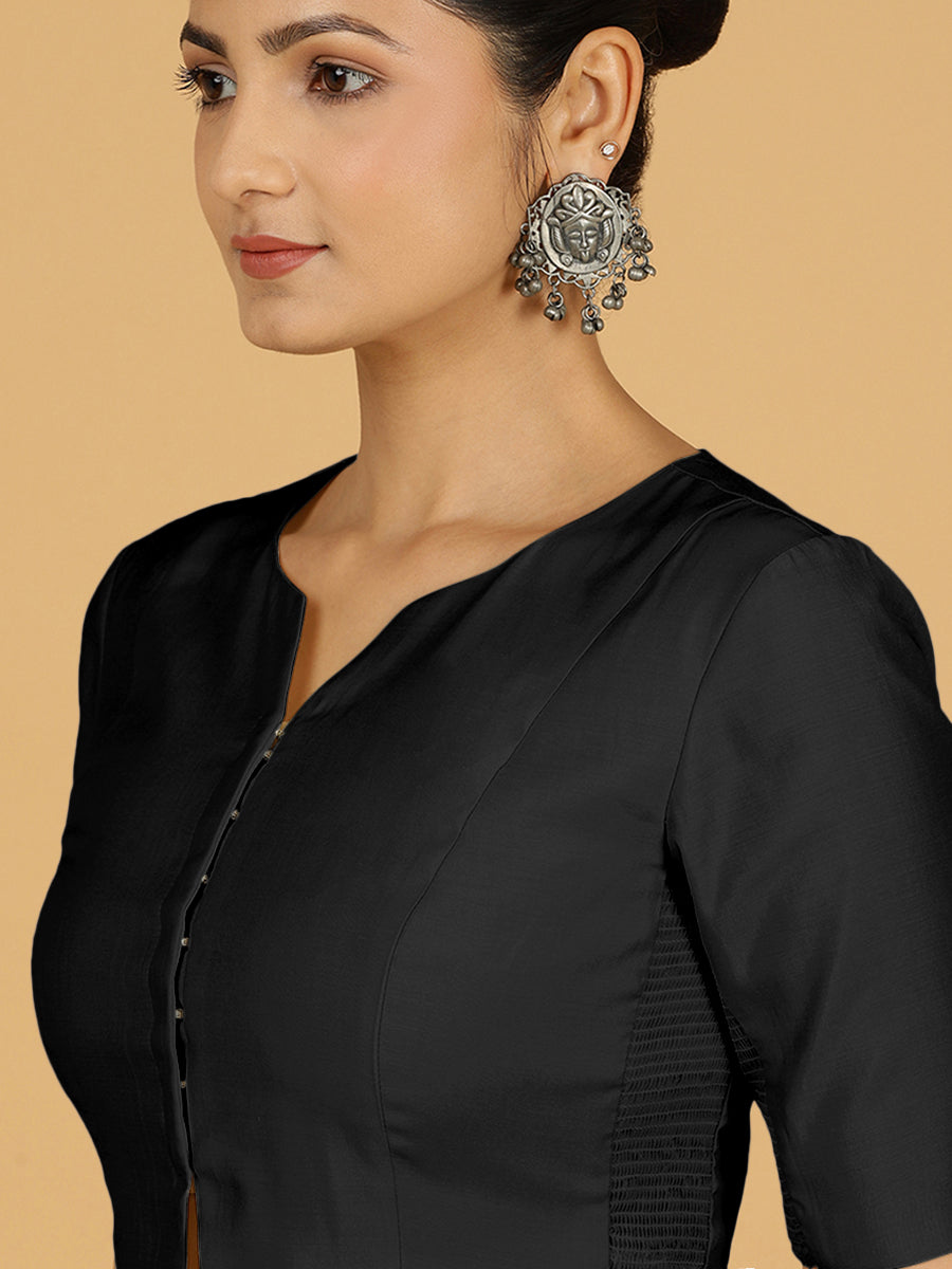 Rekha Blouse in Raven Black