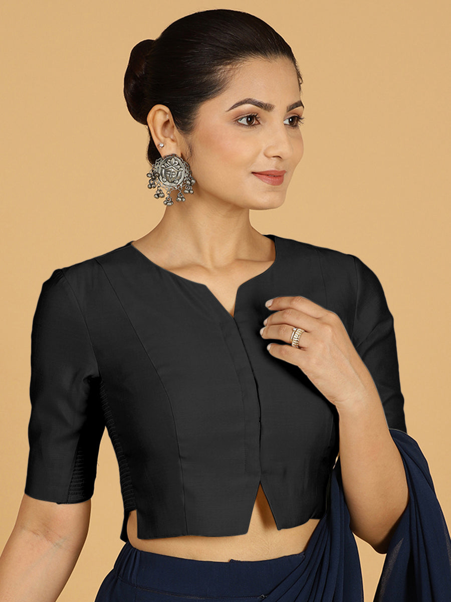 Rekha Blouse in Raven Black