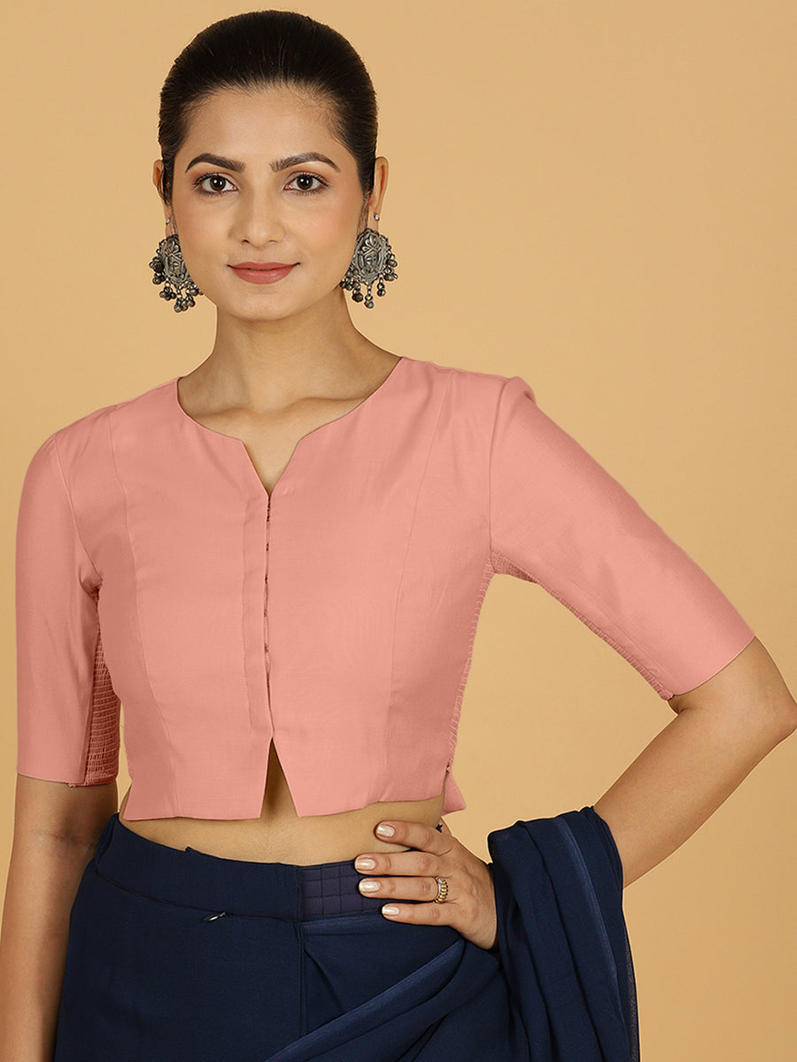 Rekha Blouse in Sea Pink