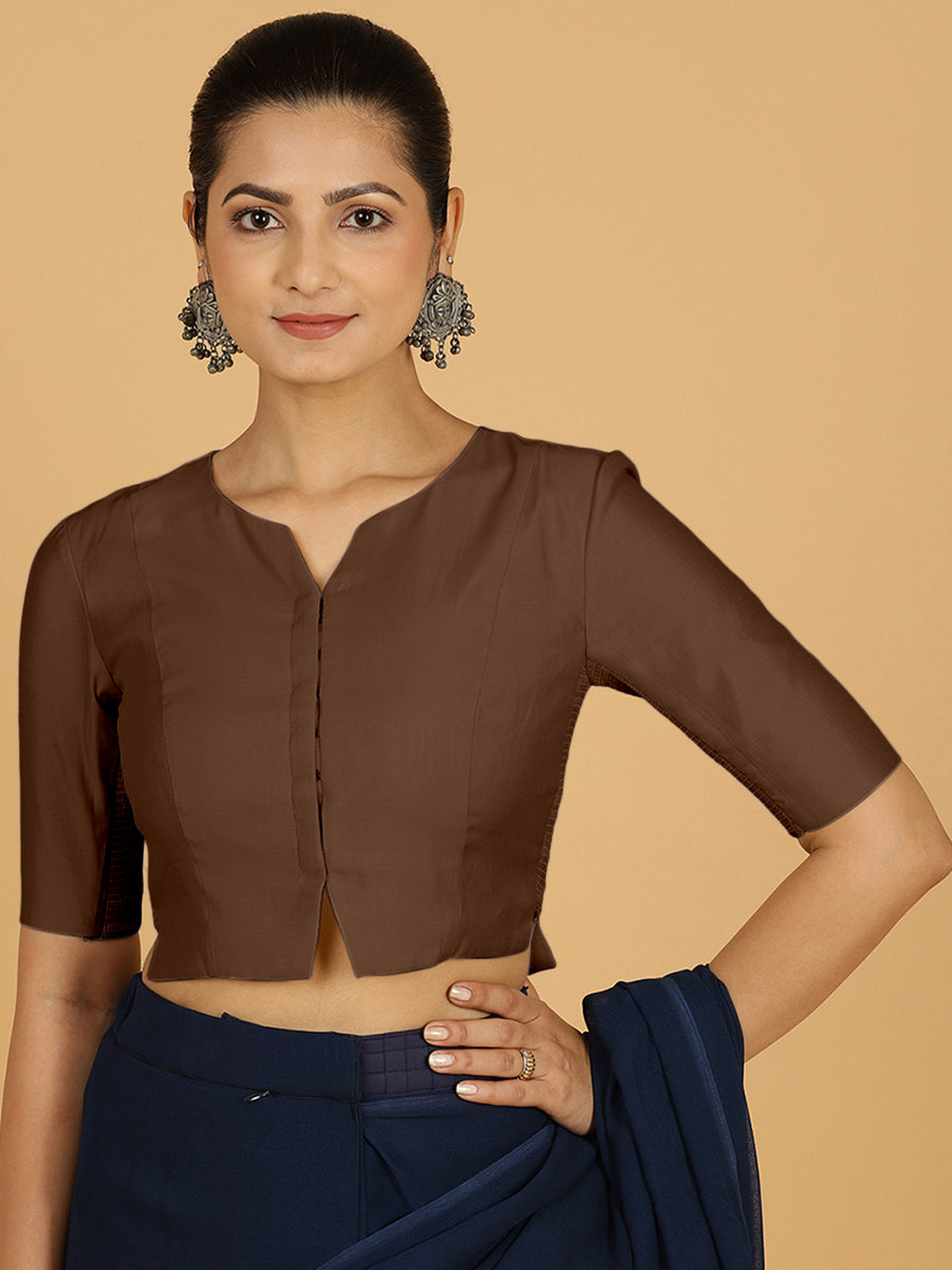 Rekha Blouse in Walnut Brown