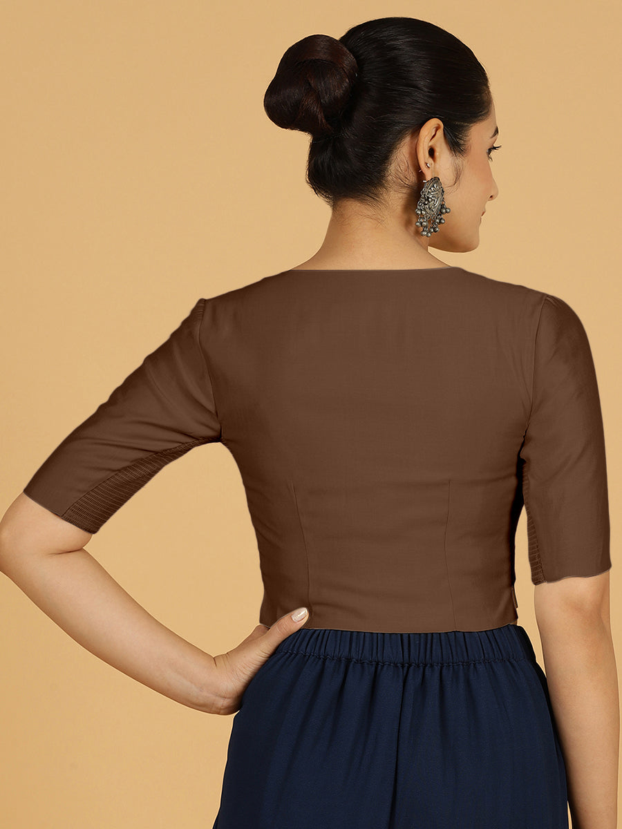 Rekha Blouse in Walnut Brown