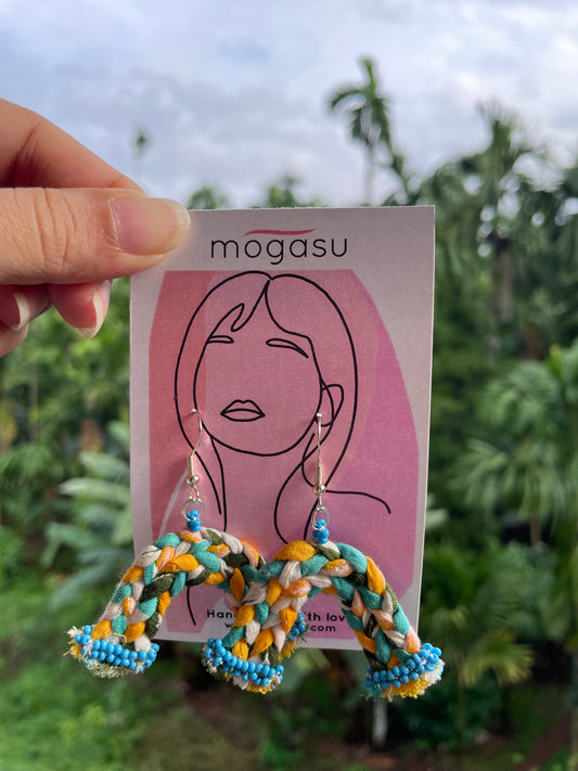 Braided Rainbow Blue