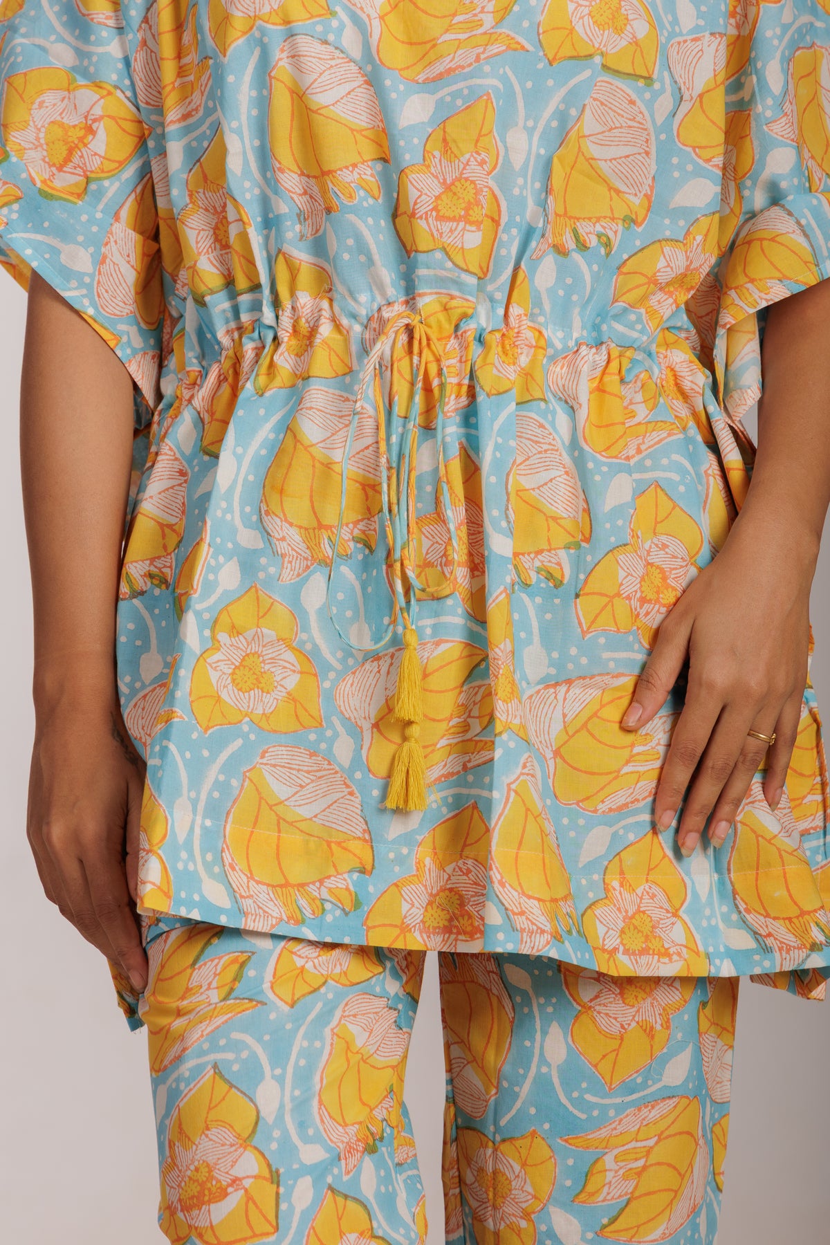 Bougainvillea Kaftan Co-ord Cotton Set