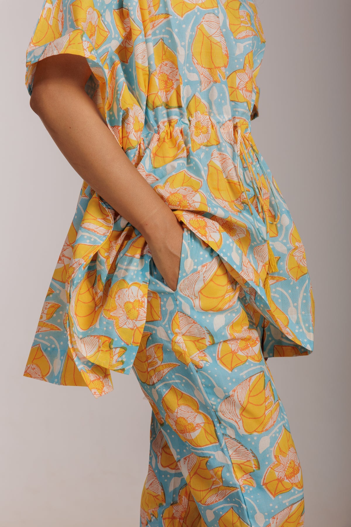 Bougainvillea Kaftan Co-ord Cotton Set