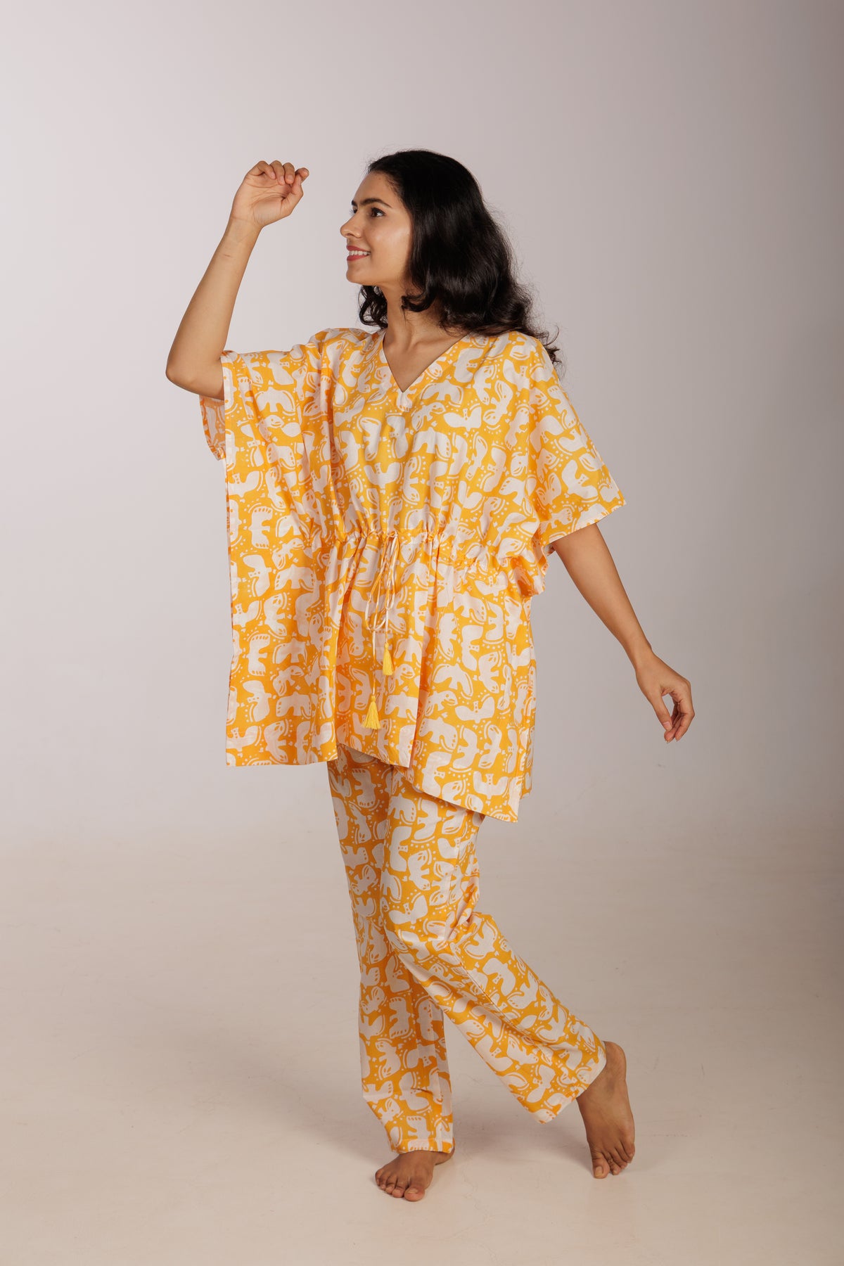 Vedi Vakdi Kaftan Co-ord Cotton Set