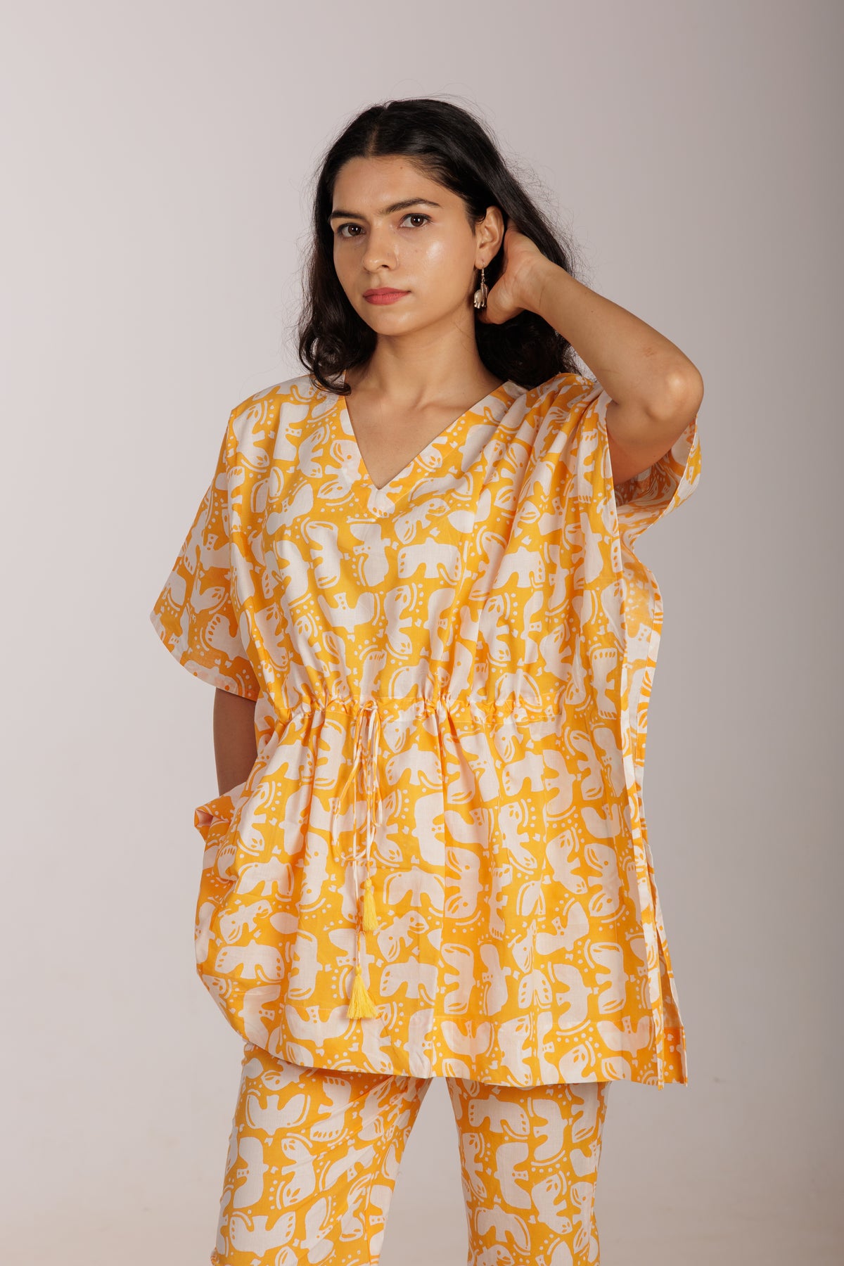 Vedi Vakdi Kaftan Co-ord Cotton Set