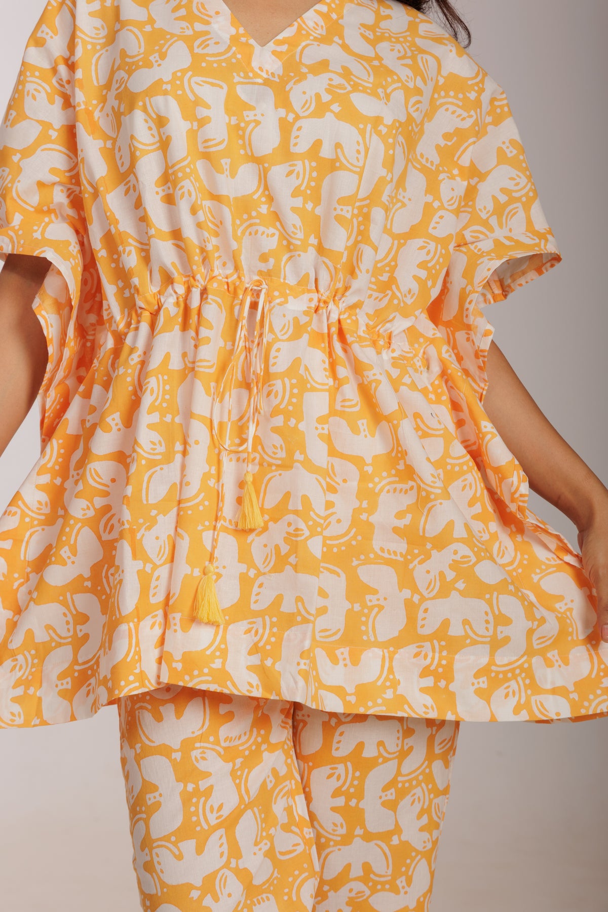 Vedi Vakdi Kaftan Co-ord Cotton Set