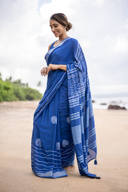 Conchas Blue ~ Linen