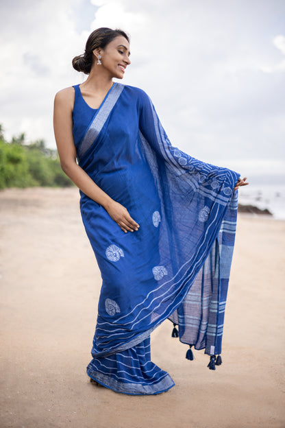 Conchas Blue ~ Linen