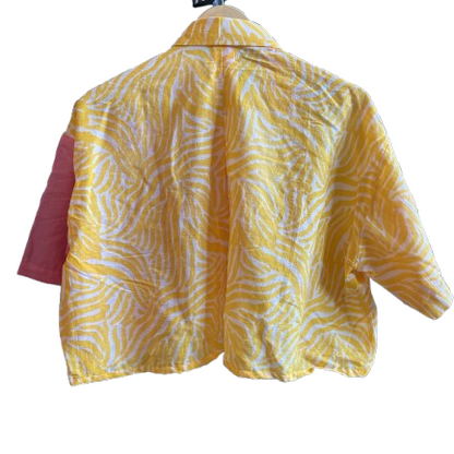 Algas Pink Crop Shirt